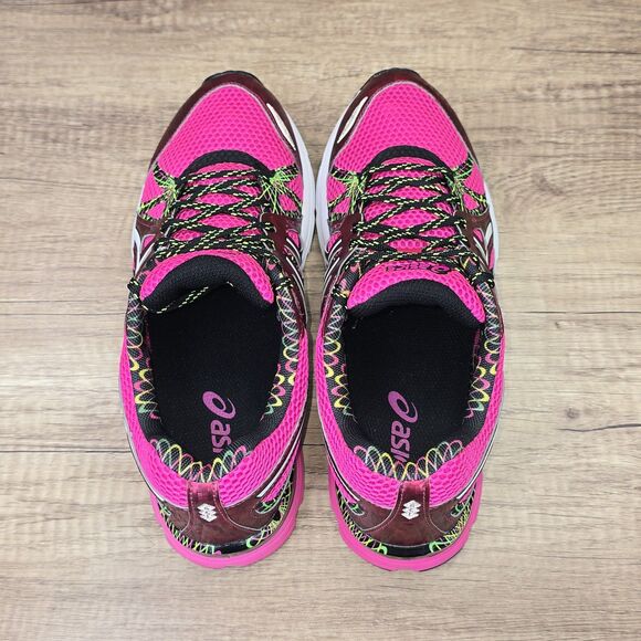 Asics Gel Preleus Women's Size 9.5 Pink Red Running Shoes (T480N) - Picture 5 of 9